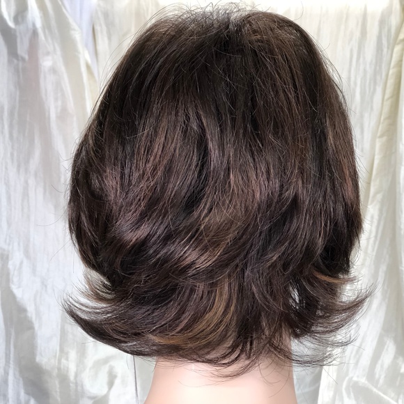 NWT Dark Brown and Honey, Short Pixie Wig - Picture 6 of 8